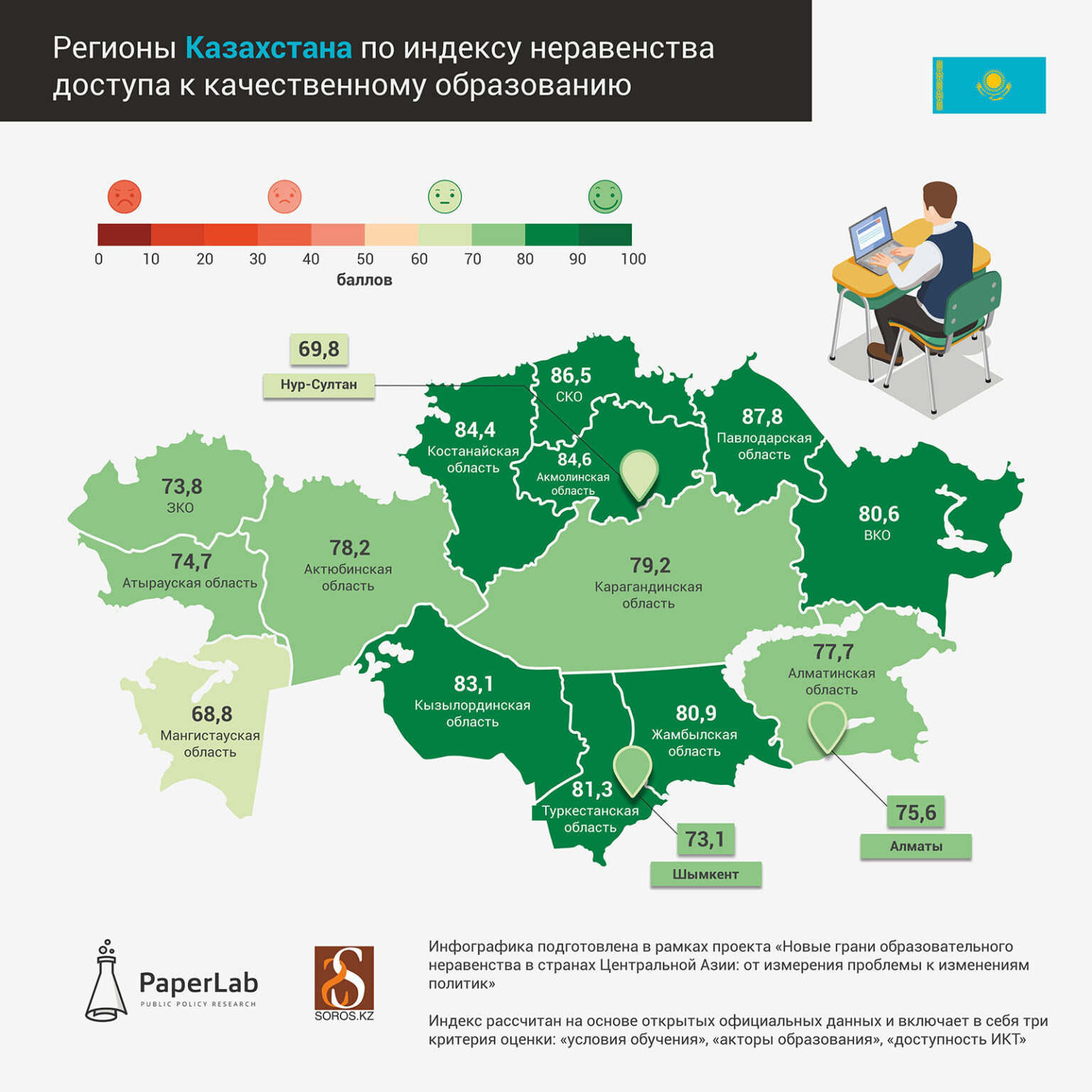 Подробная карта мангистауской области